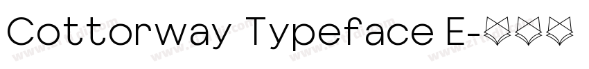Cottorway Typeface E字体转换
